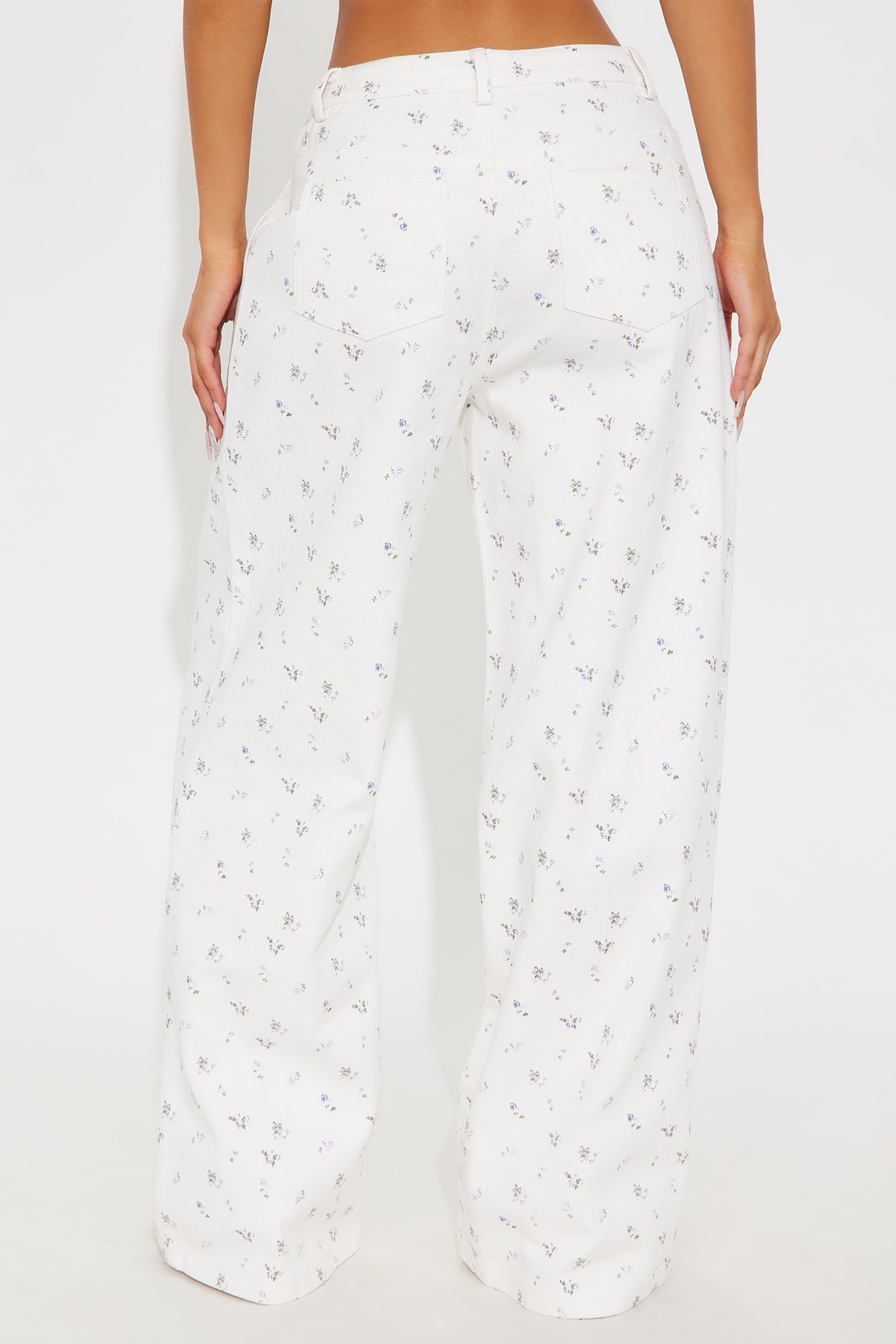 Fever Wide Leg Streetwear Pant - Off White