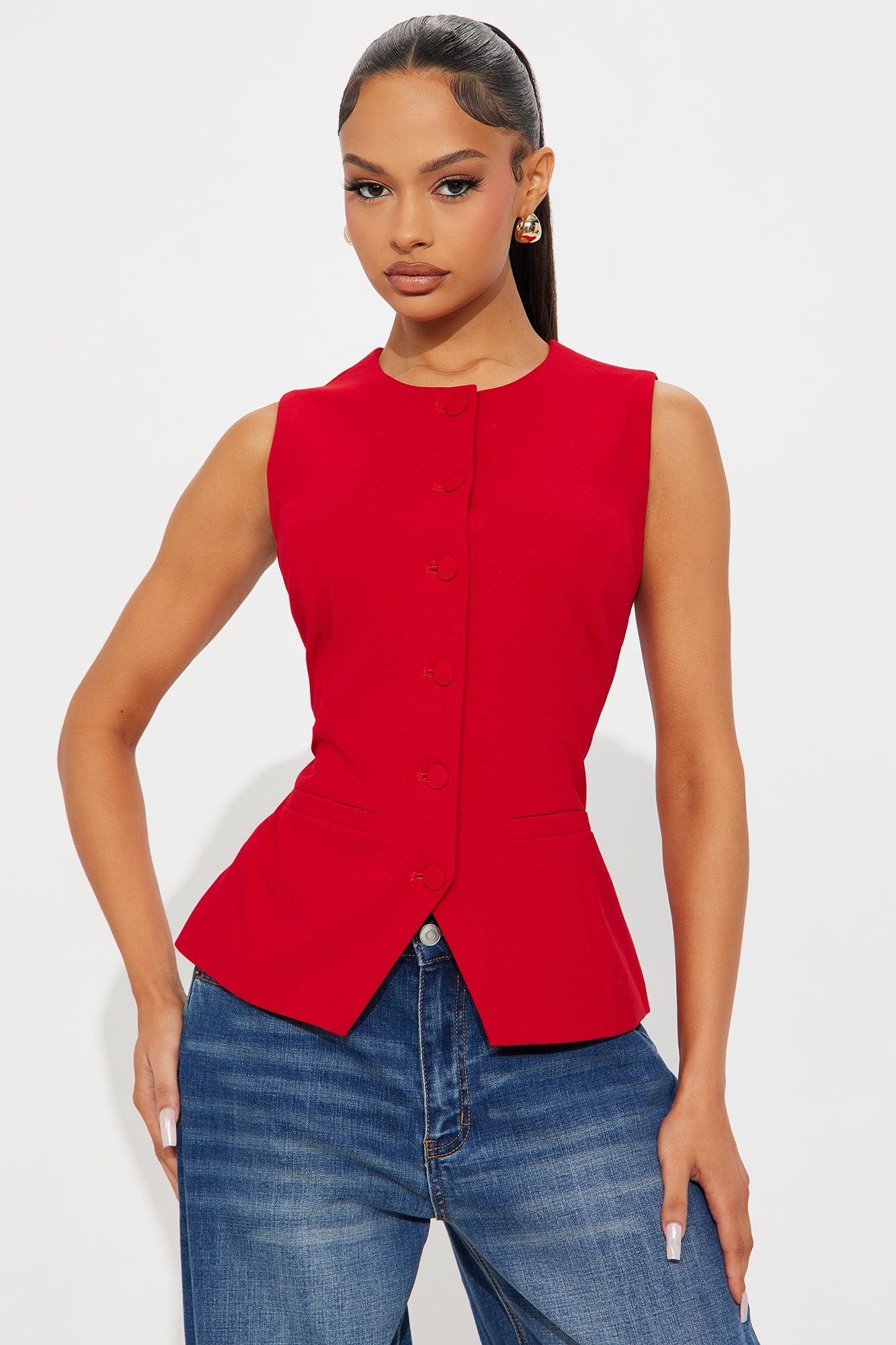 Paloma Business Vest - Red