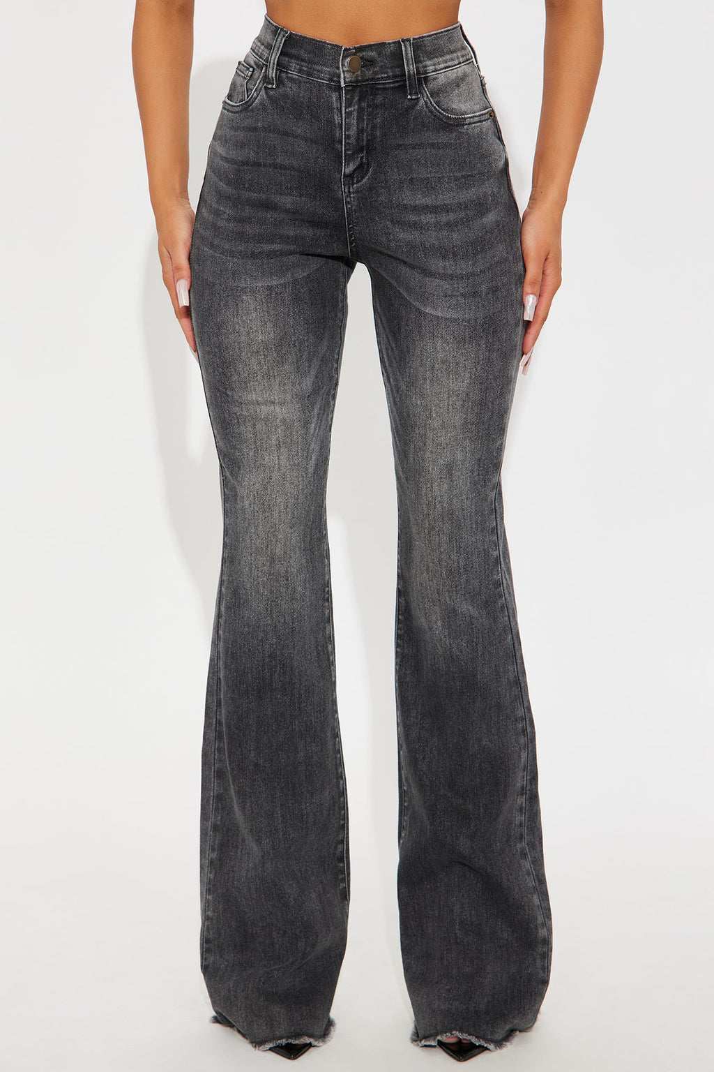 Tall Best Behavior Stretch Flare Jean - Black Wash