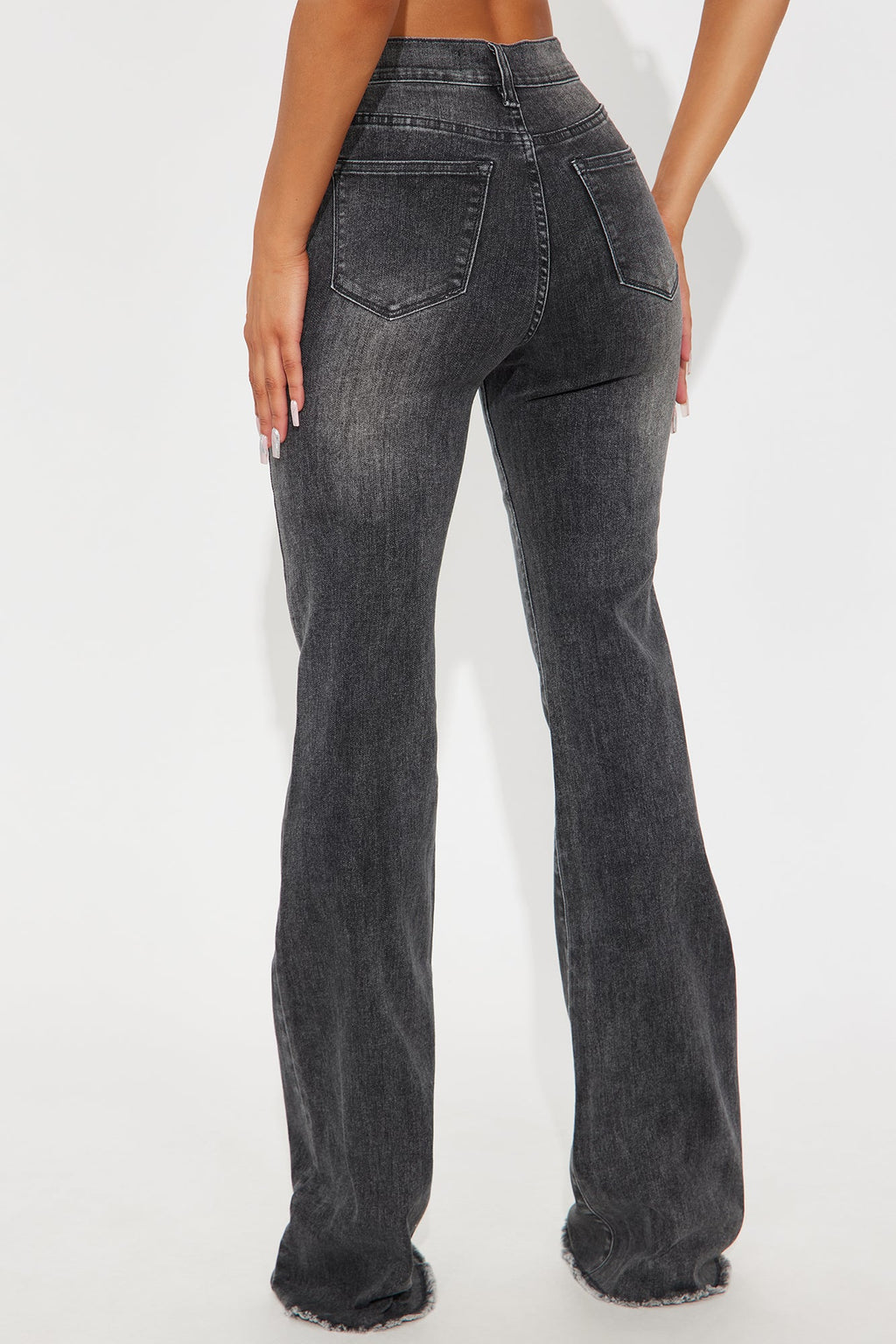 Tall Best Behavior Stretch Flare Jean - Black Wash