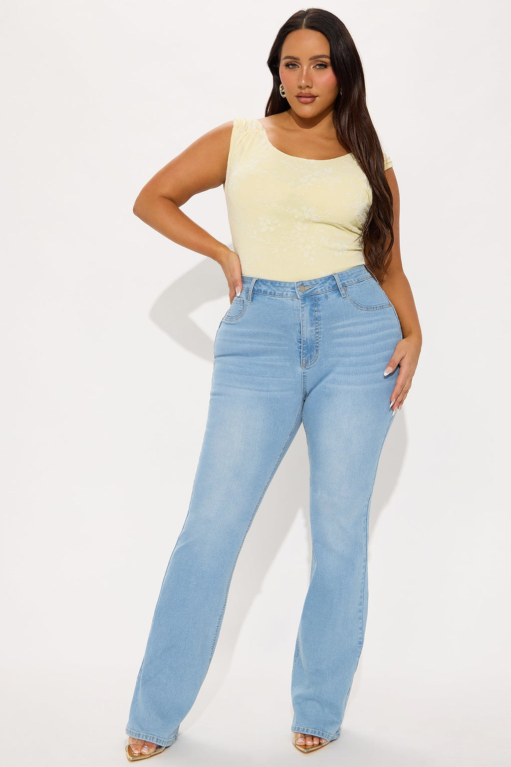 Tall Mesa Booty Lifting Stretch Bootcut Jeans - Light Wash