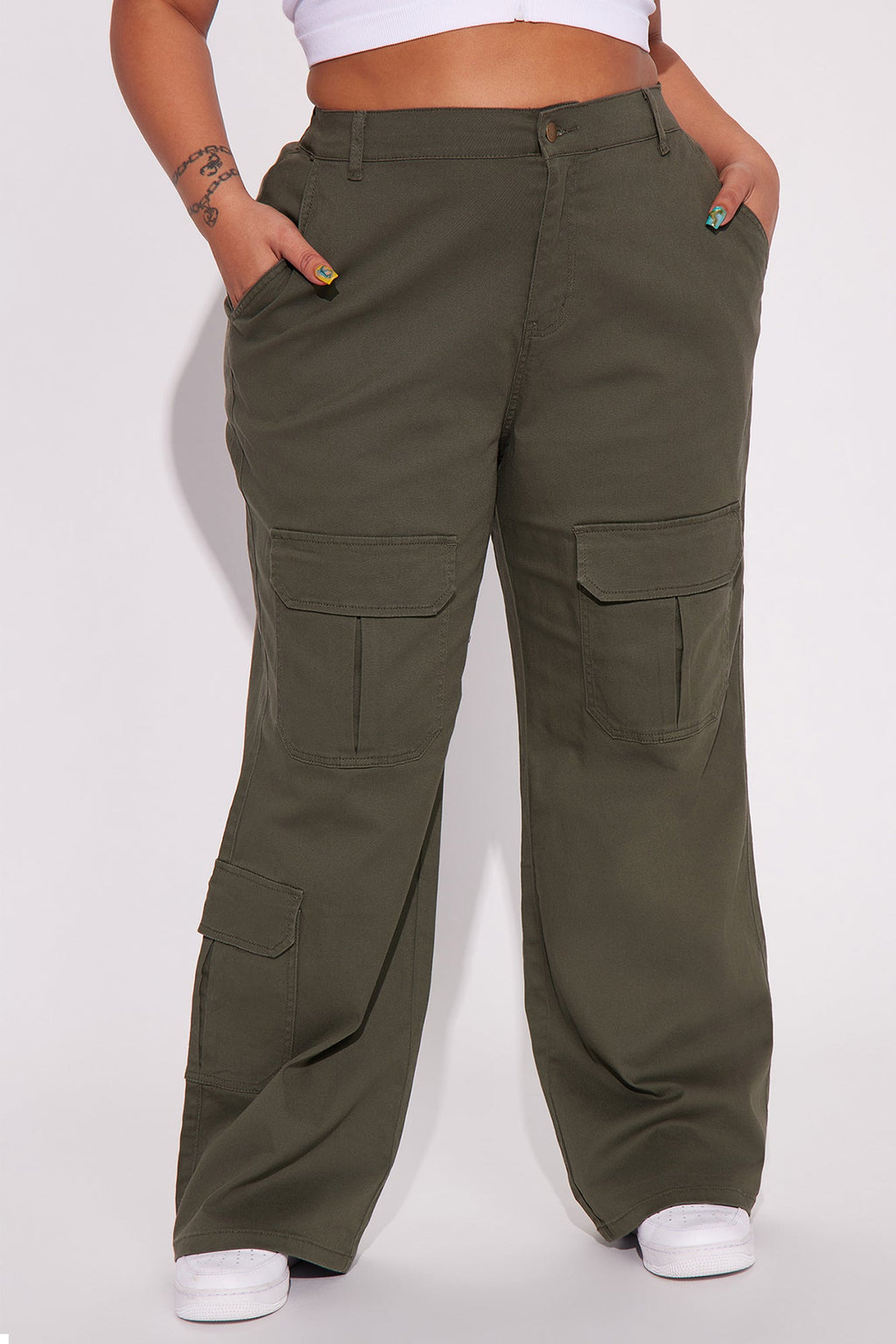 Out Of My Lane Cargo Pant - Olive