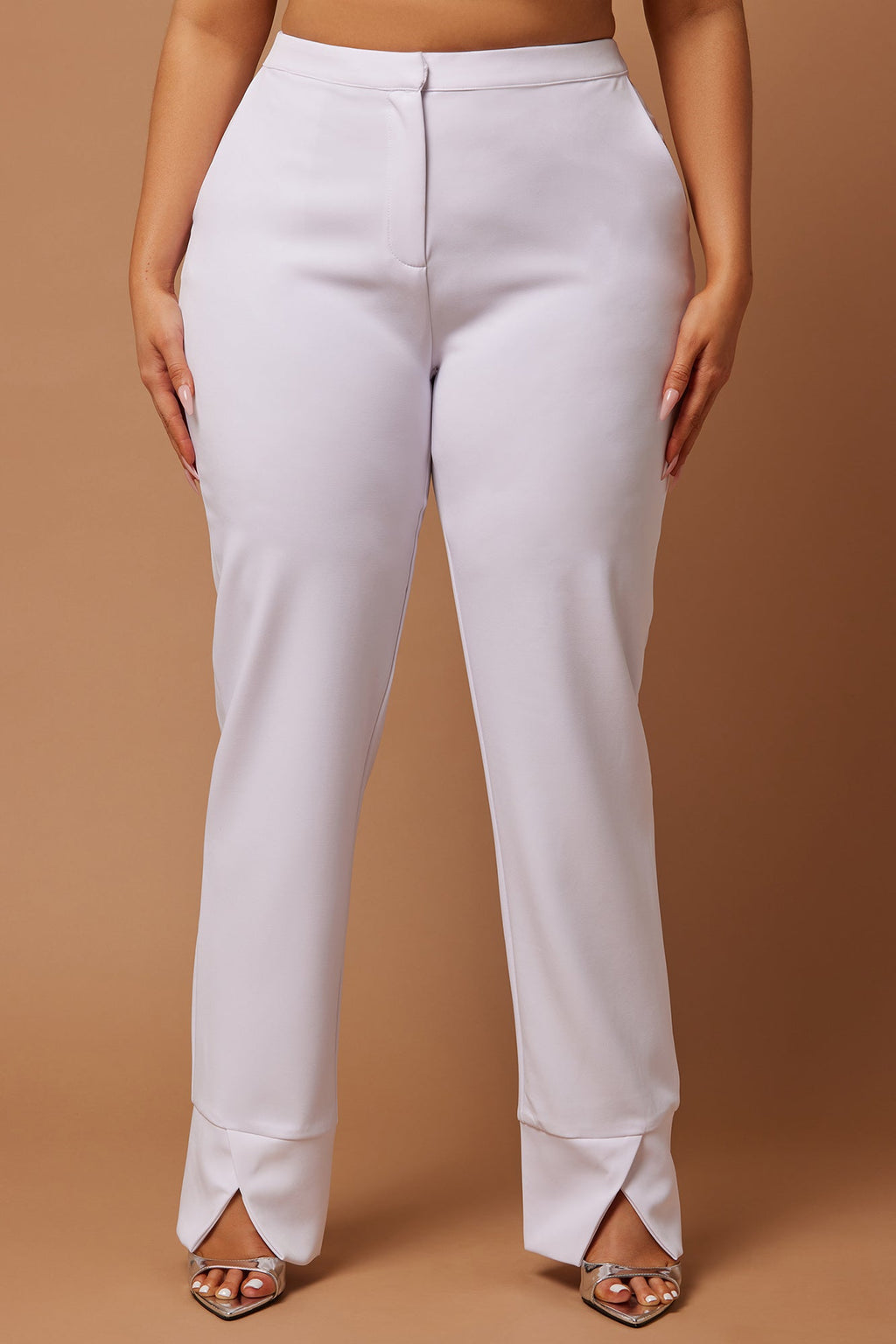 Athena High Rise Pant - White