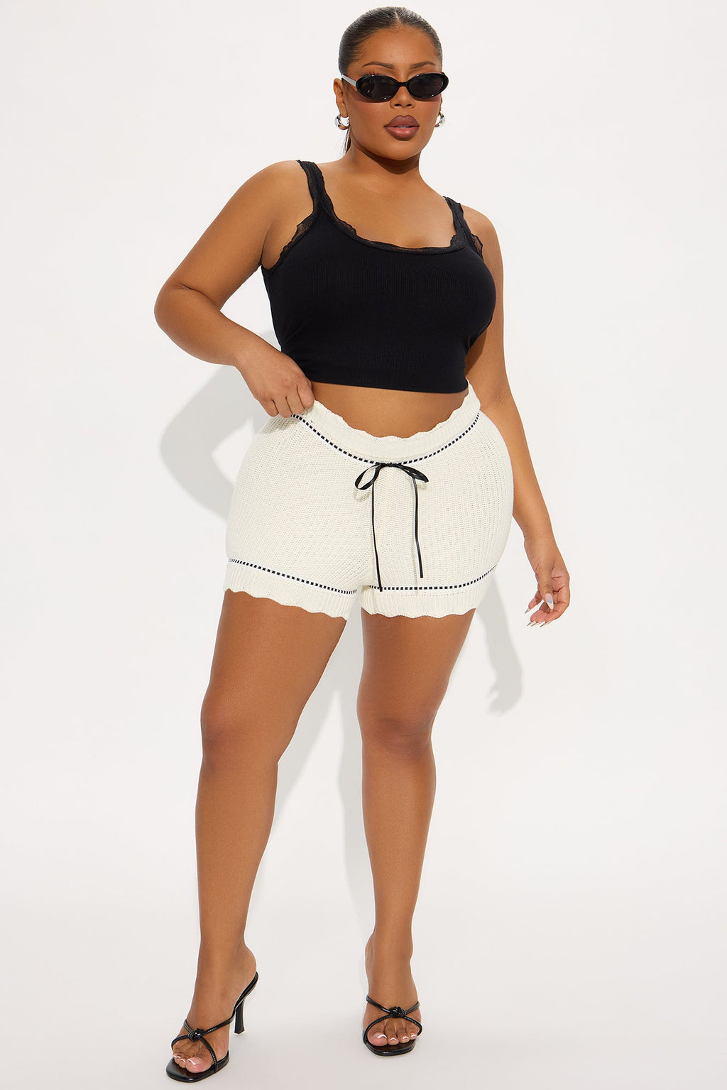 Ivy Sweater Short - Cream