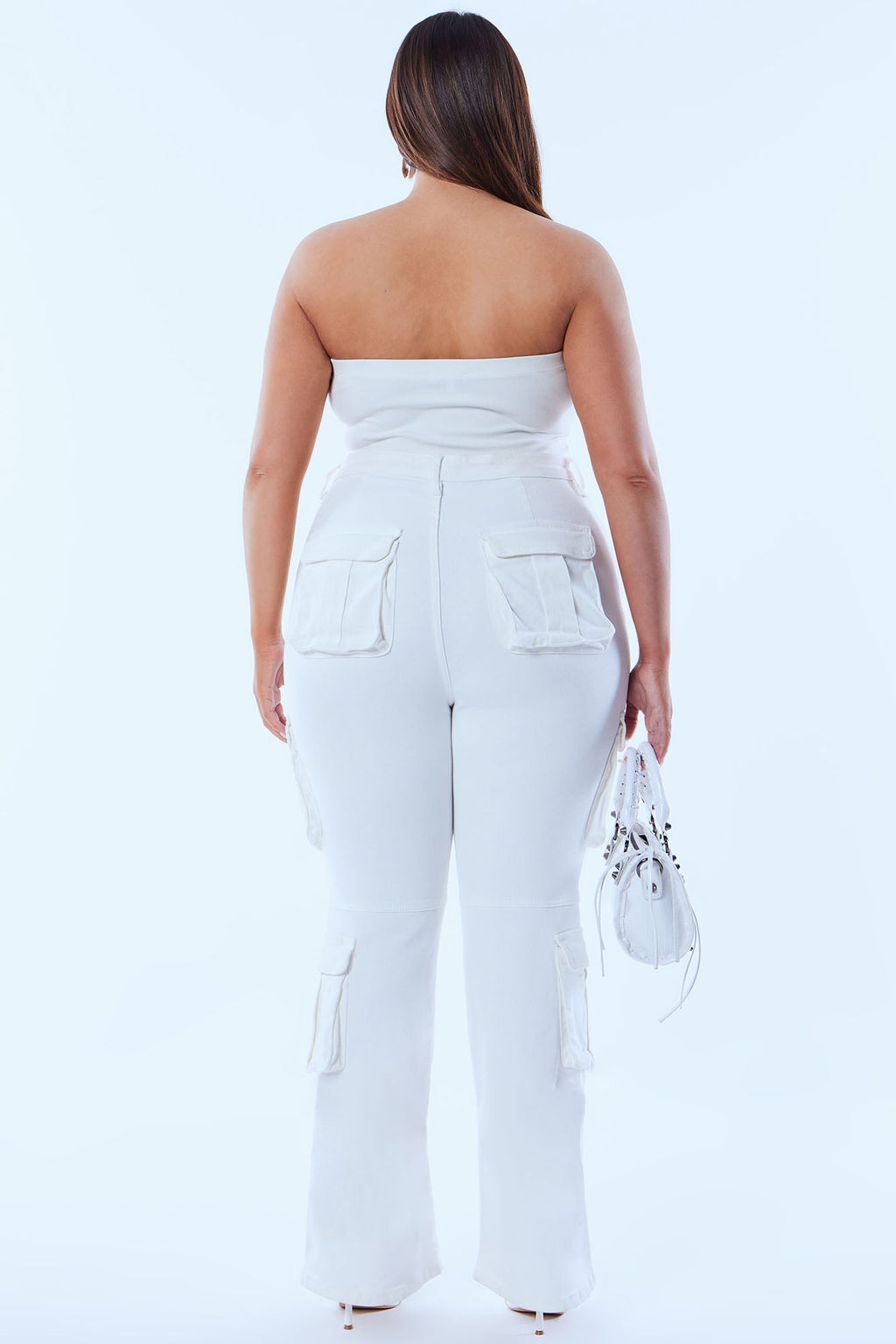 City Streets Stretch Cargo Jean - Ivory