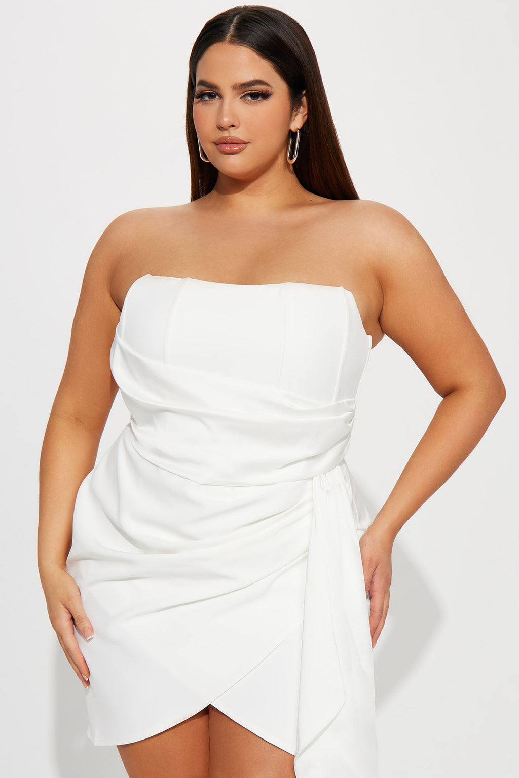 Evermore Elegance Mini Dress - White