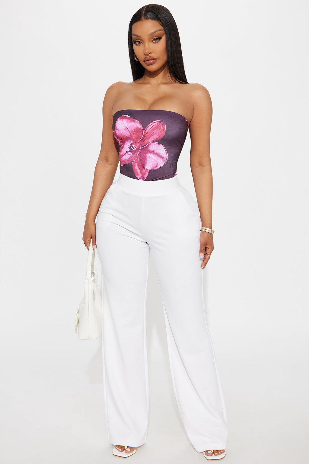 Celine Aria Wide Leg Pants - Ivory