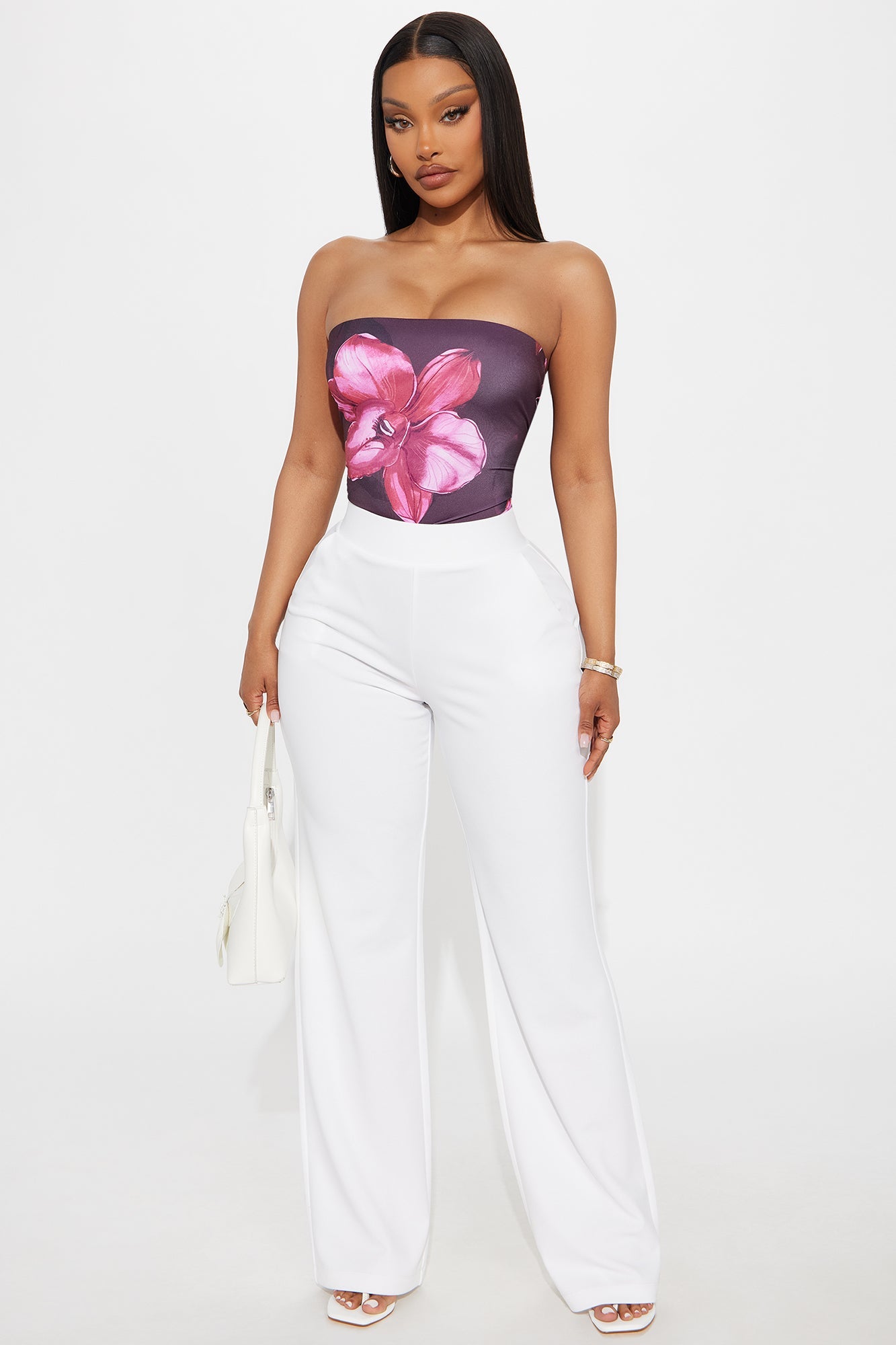 Celine Aria Wide Leg Pants - Ivory