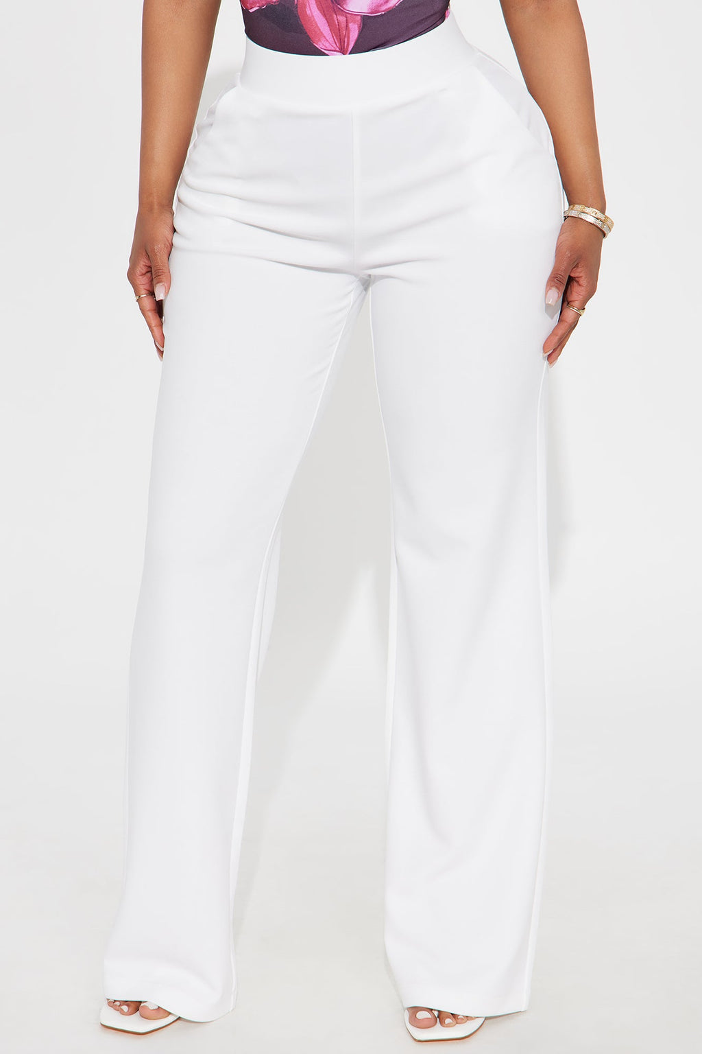 Celine Aria Wide Leg Pants - Ivory