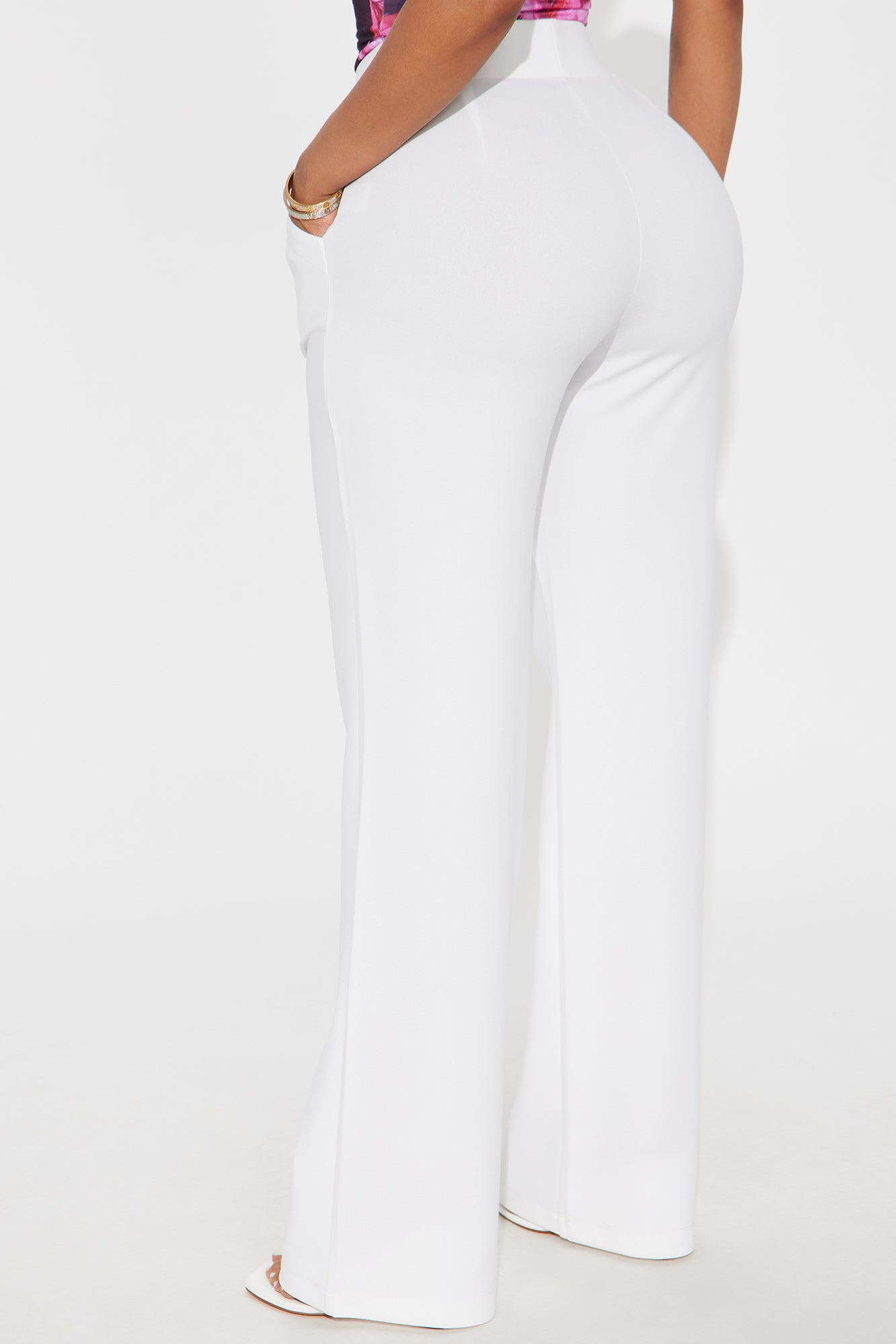 Celine Aria Wide Leg Pants - Ivory