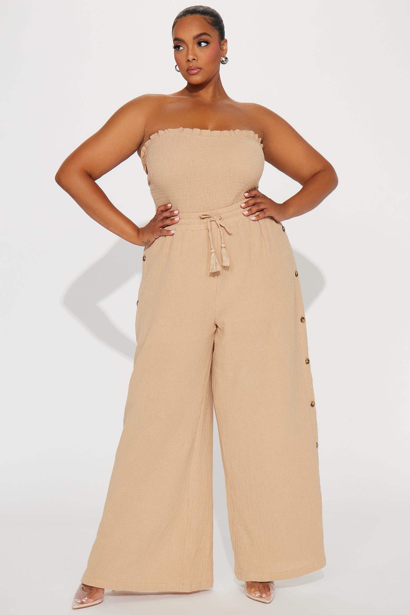 Main Character Pant Set - Taupe
