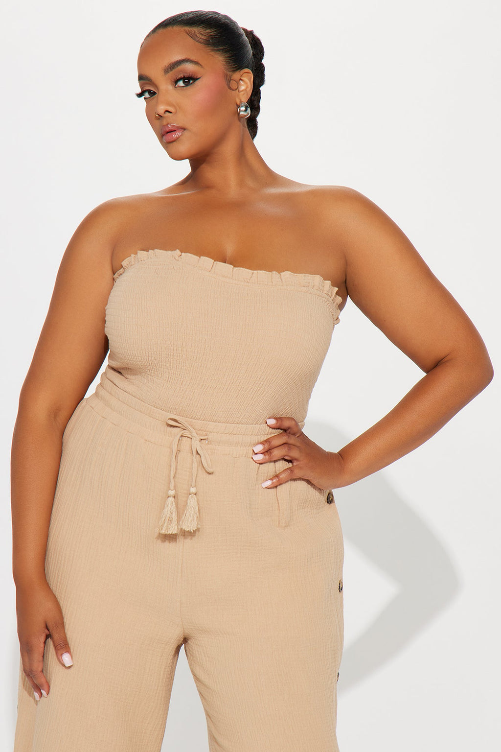 Main Character Pant Set - Taupe