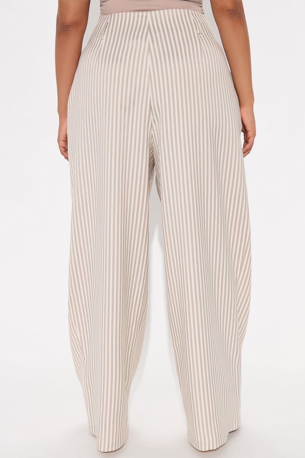 Nara Stripe Twill Trouser - Tan/Multi