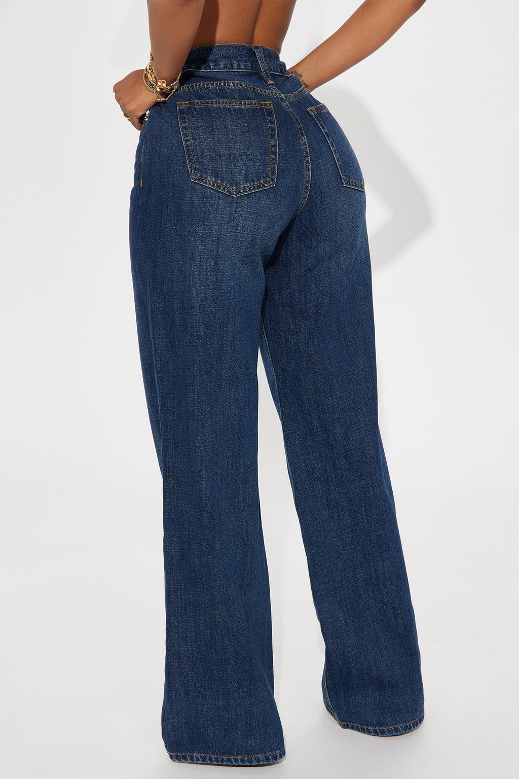 See What I Mean Wide Leg Jeans - Dark Wash