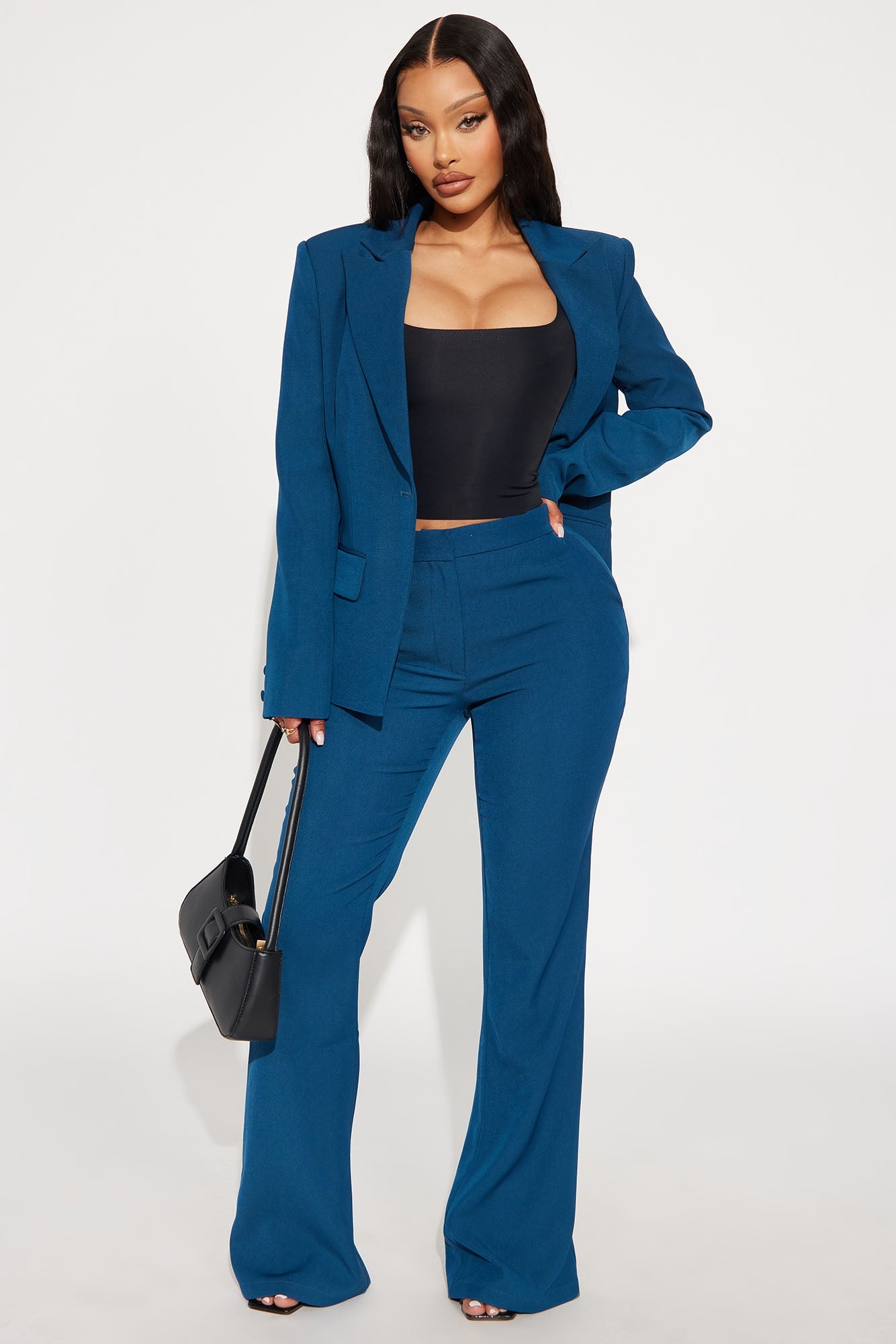 Breaking Even Flare Trouser - Navy