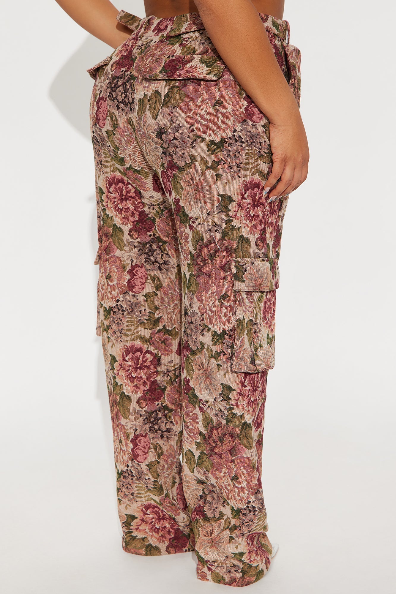 Expensive Taste Jacquard Cargo Pant - Mauve/combo