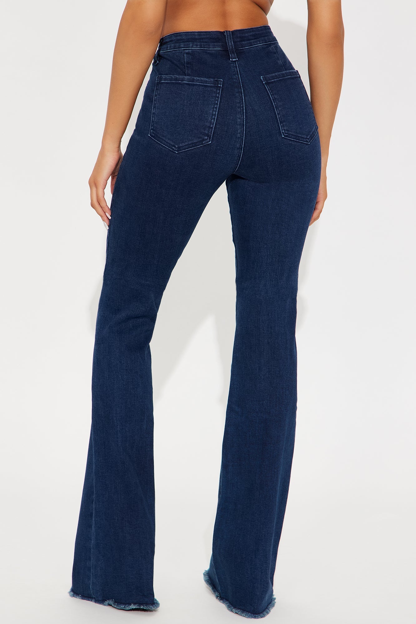 Tall 15 Minutes Of Fame High Waisted Flare Jeans - Acid Wash Denim