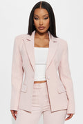 Breaking Even Blazer - Pink