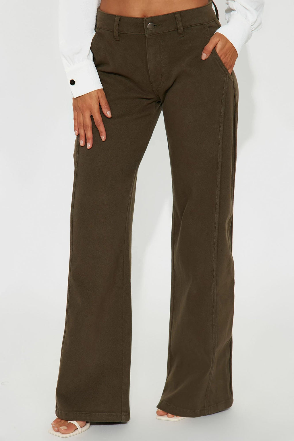 Myrena Wide Leg Pant - Olive