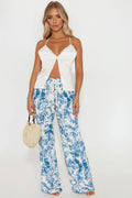Paradise Livin' Wide Leg Pant - Blue/combo