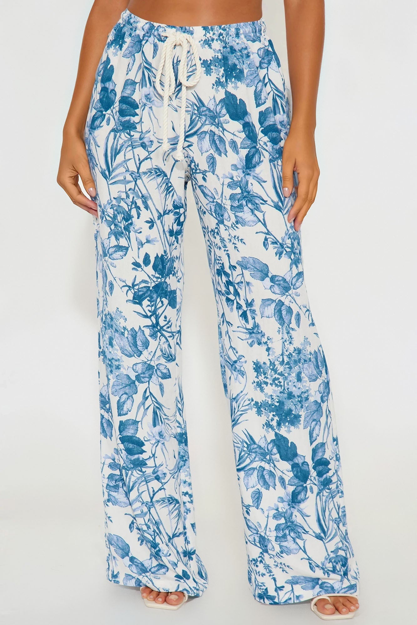 Paradise Livin' Wide Leg Pant - Blue/combo