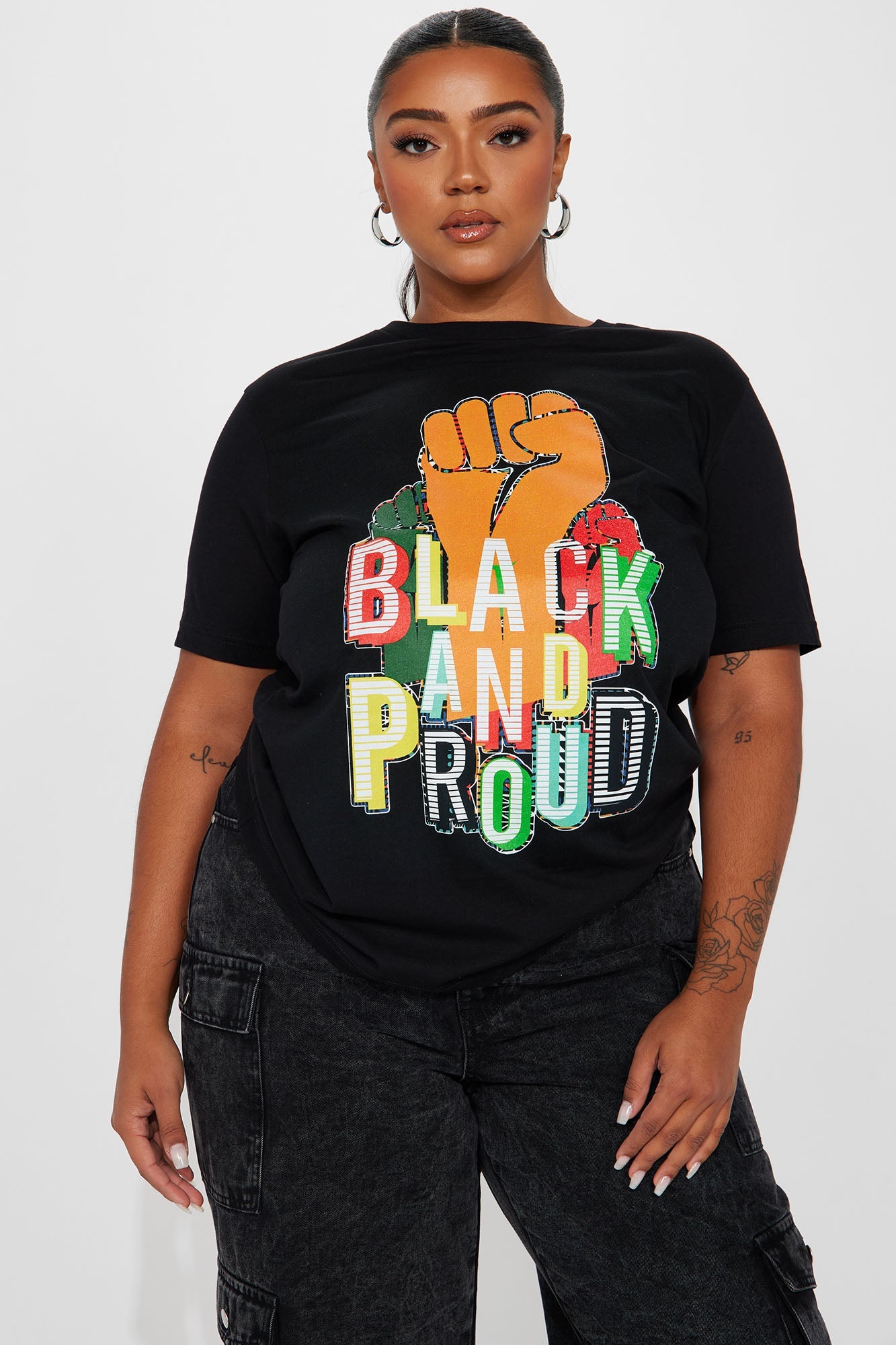 Black And Proud Graphic Tshirt - Black