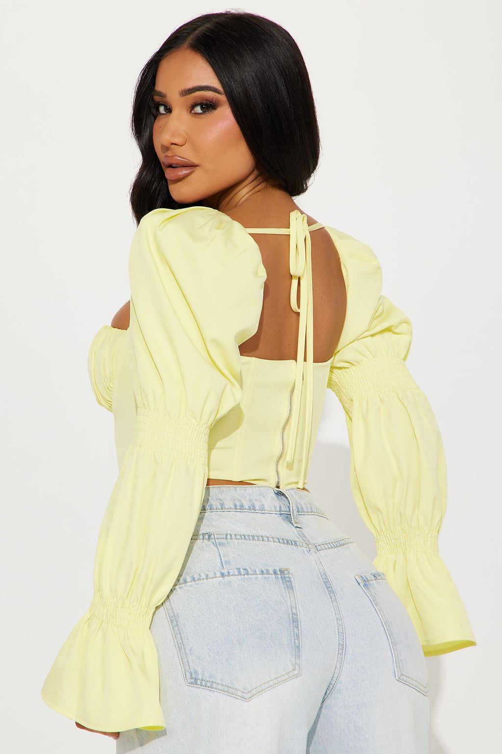 Ivy Corset Top - Yellow