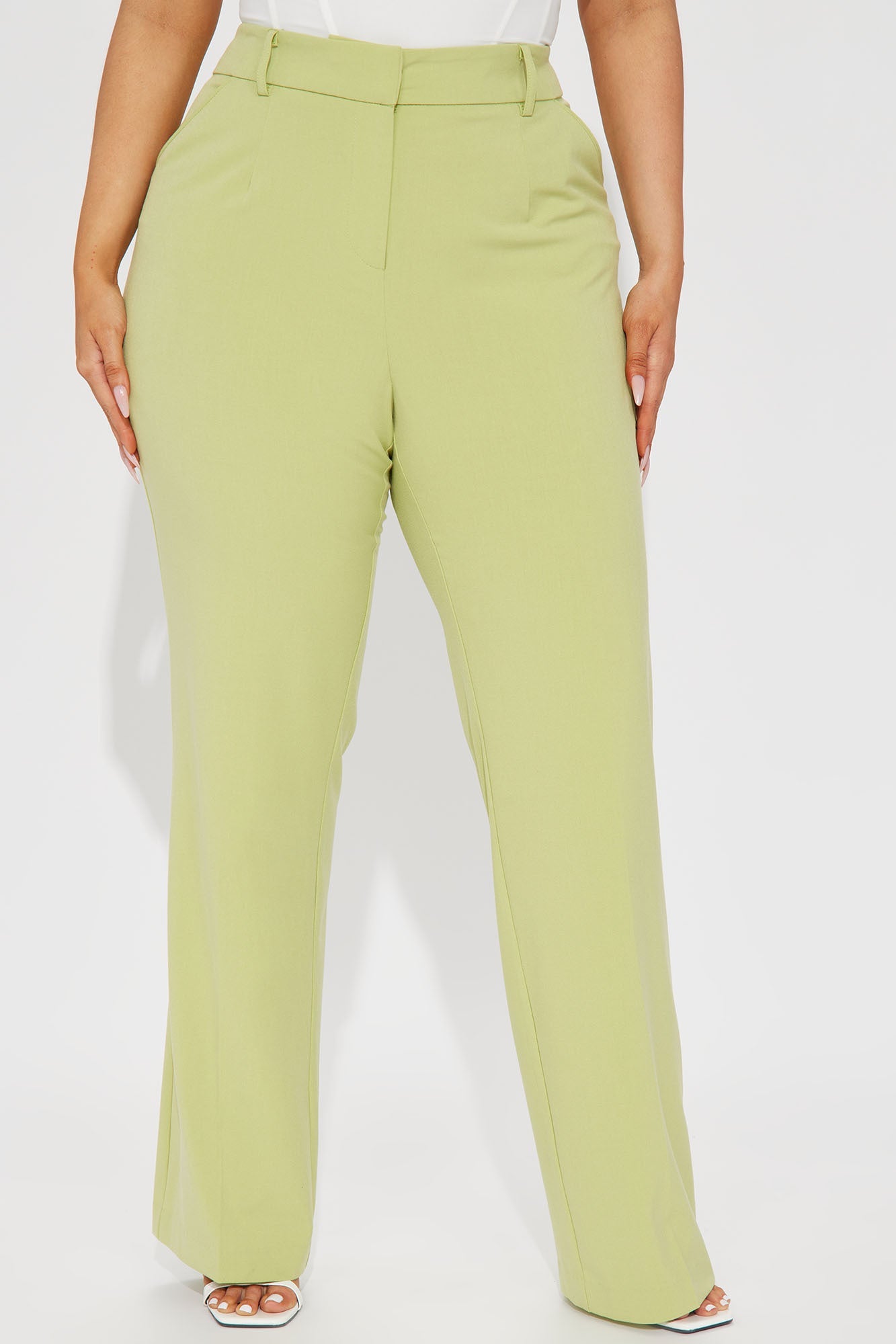 Tasha Dressy High Rise Pants - Sage