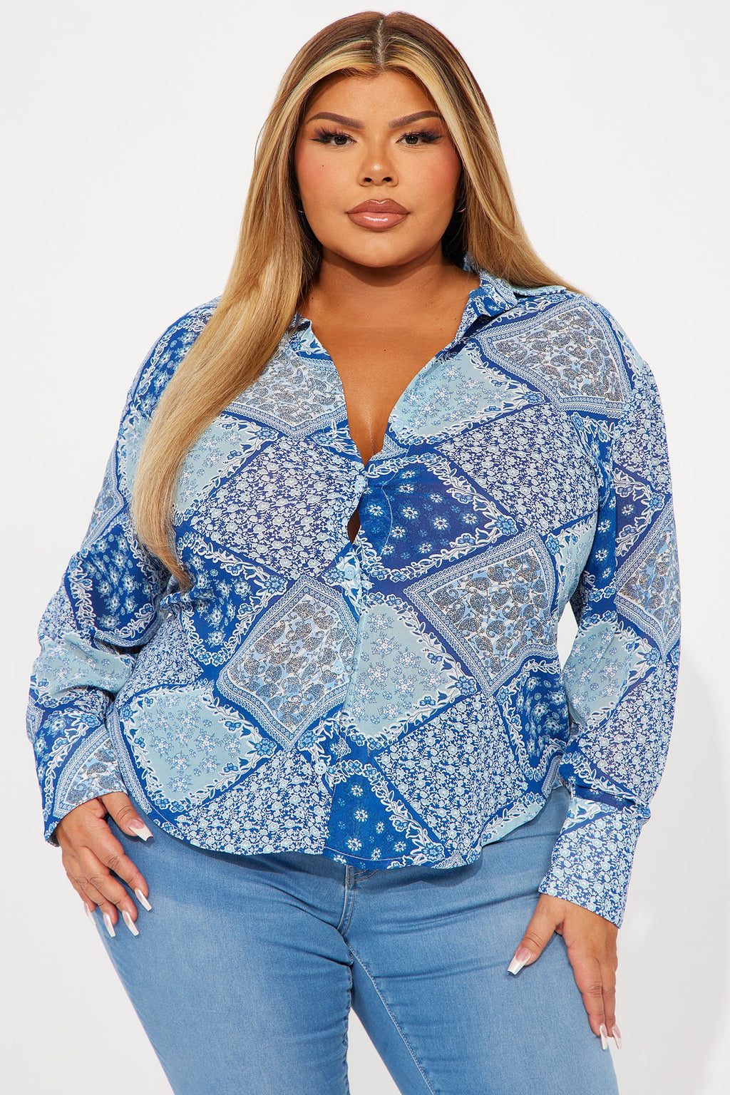 Brighton Paisley Shirt - Blue/combo