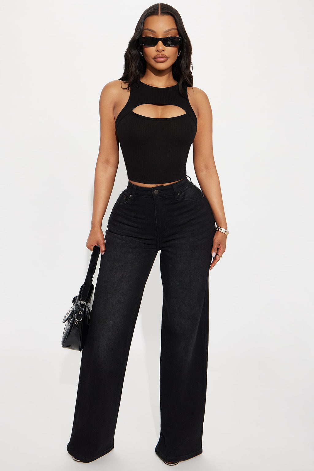 Everyday Basic Straight Leg Denim Jeans - Black