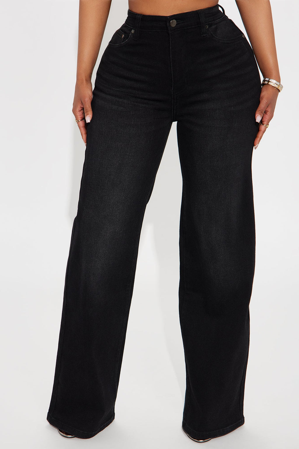 Everyday Basic Straight Leg Denim Jeans - Black