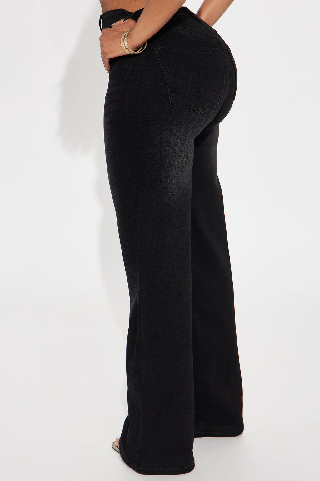 Everyday Basic Straight Leg Denim Jeans - Black