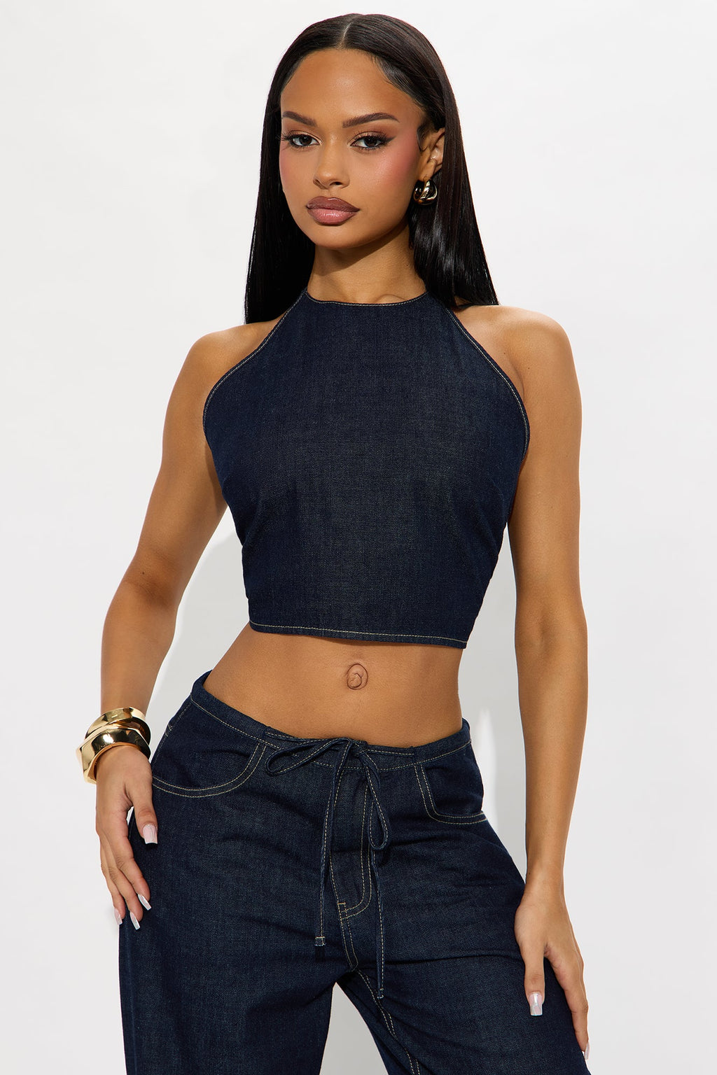 Malibu Sunset Denim Pant Set - Denim