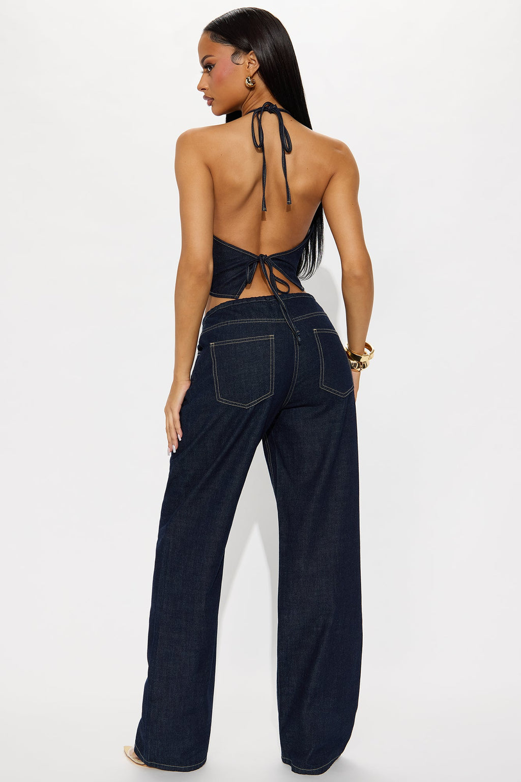Malibu Sunset Denim Pant Set - Denim
