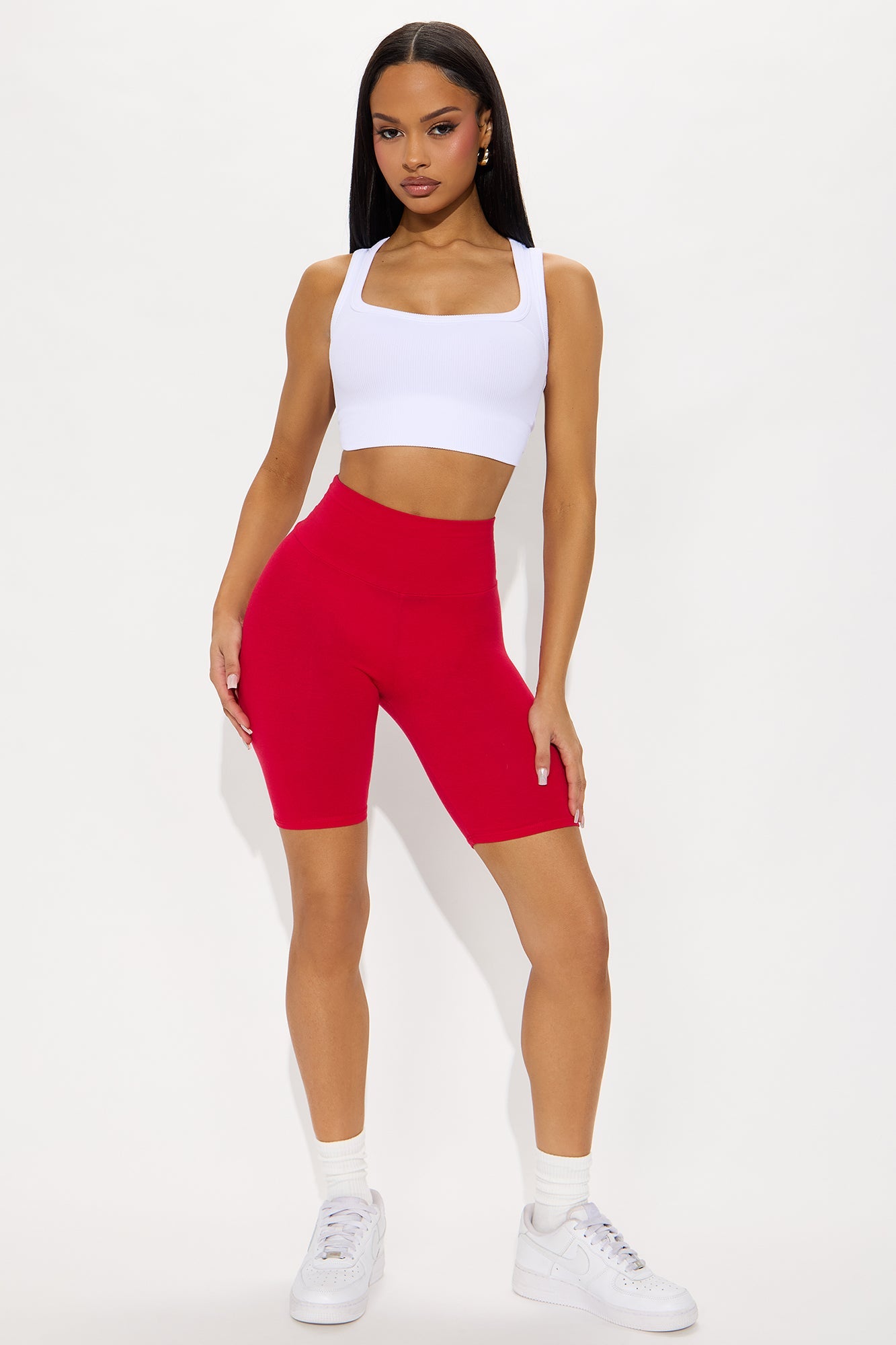 Brooke Biker Shorts - Red