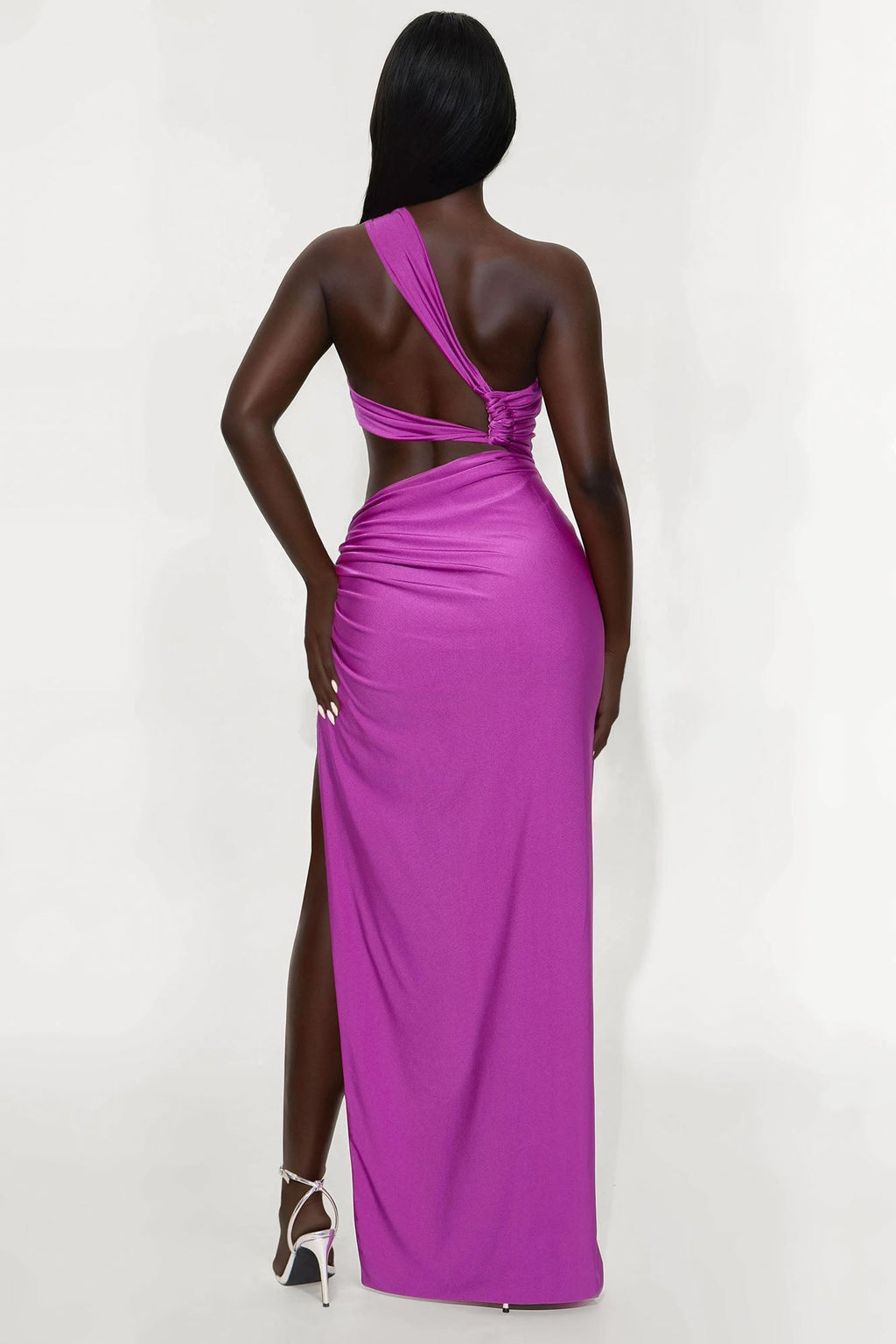 On The Islands Asymmetrical Maxi Dress - Purple