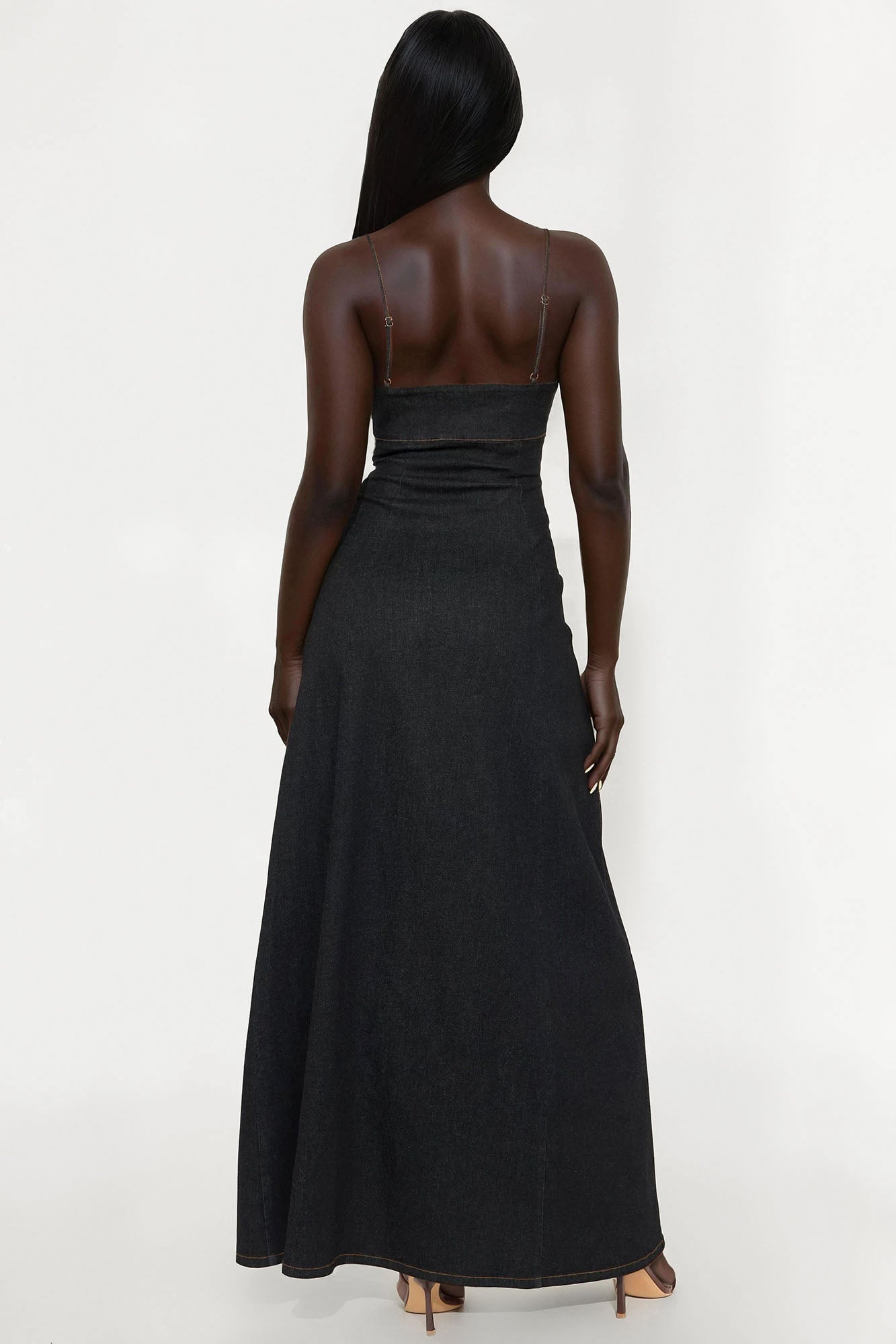 Melody Denim Maxi Dress - Dark Denim