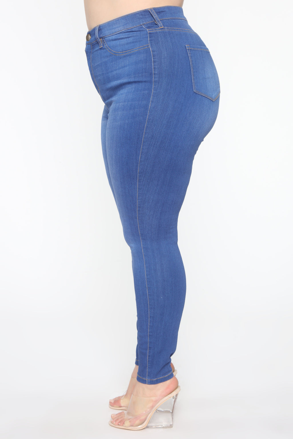 Emma Super Stretch High Rise Skinny Jean - Blue
