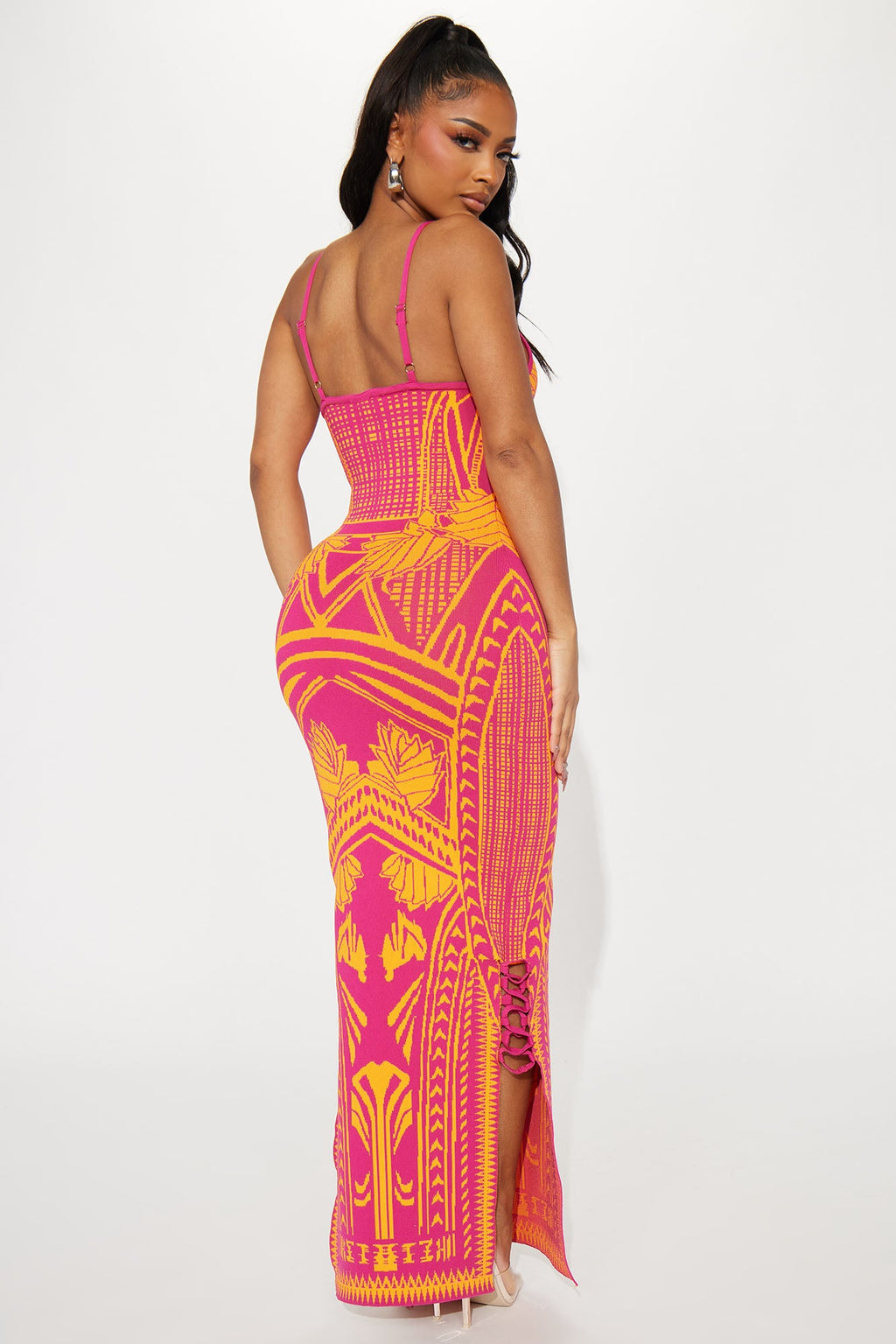 Bad Gal Bandage Maxi Dress - Pink