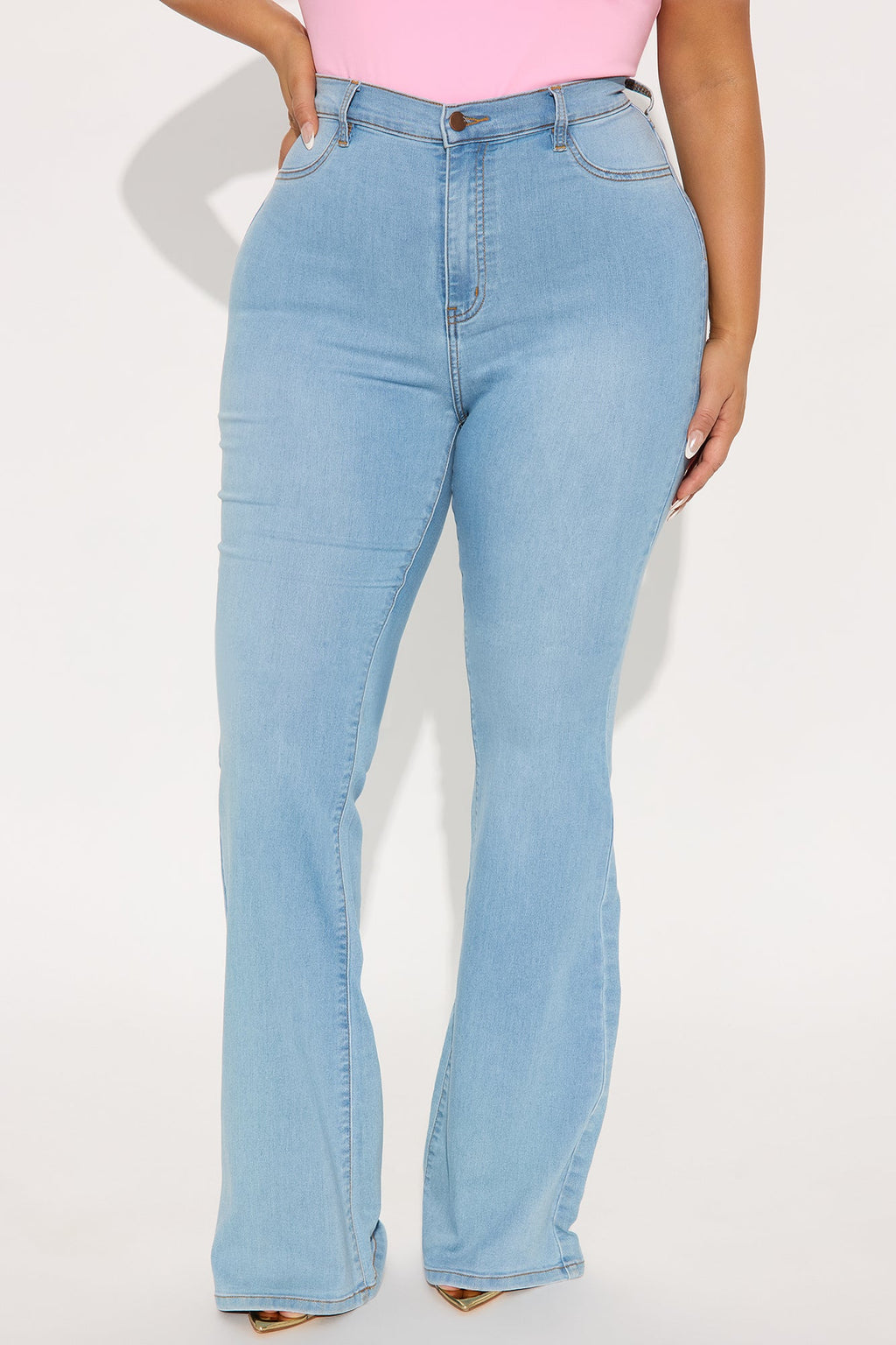 Tall Deep In My Soul Flare Jeans - Light Blue Wash