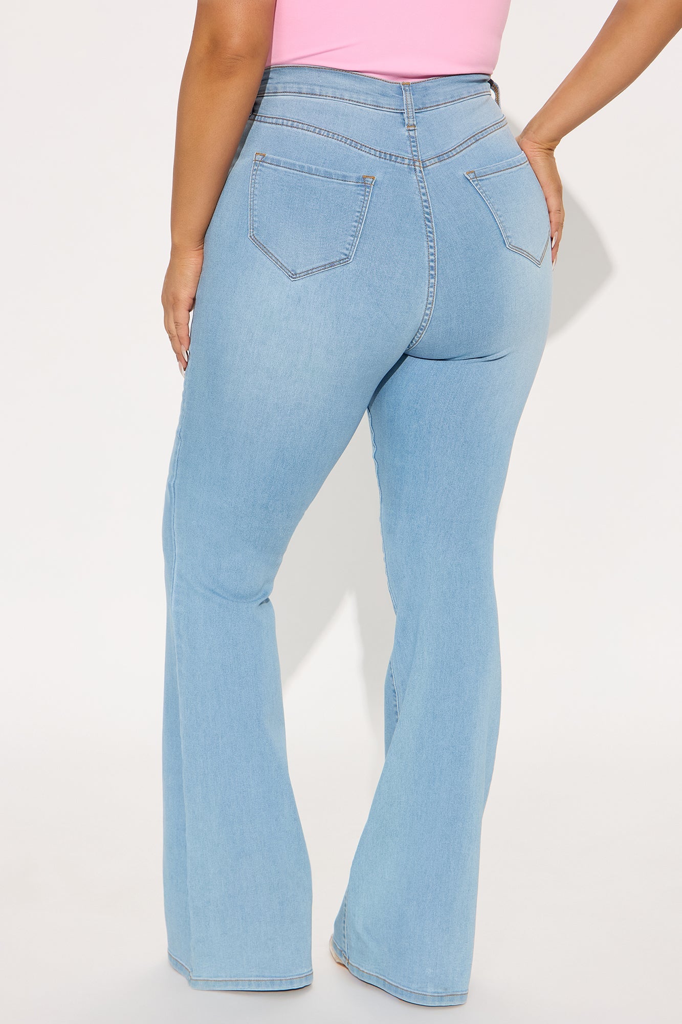 Tall Deep In My Soul Flare Jeans - Light Blue Wash