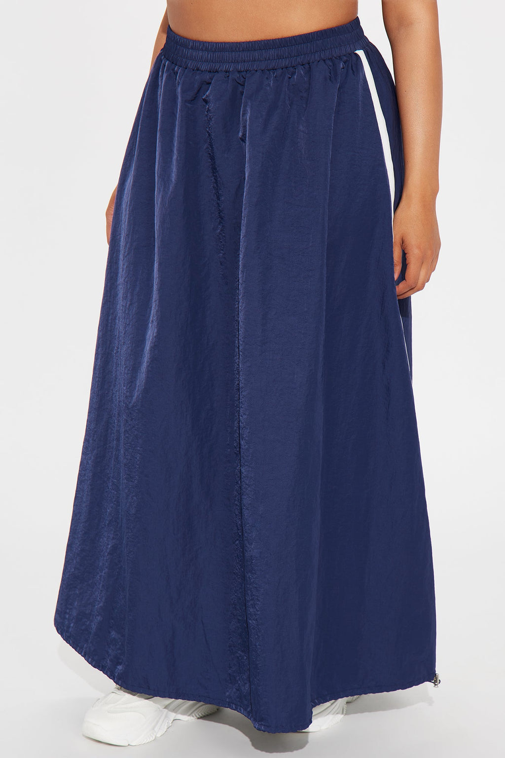 Nadia Windbreaker Maxi Skirt - Navy/combo