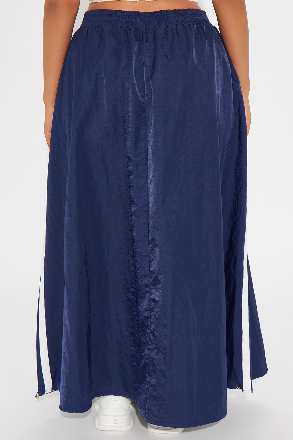 Nadia Windbreaker Maxi Skirt - Navy/combo
