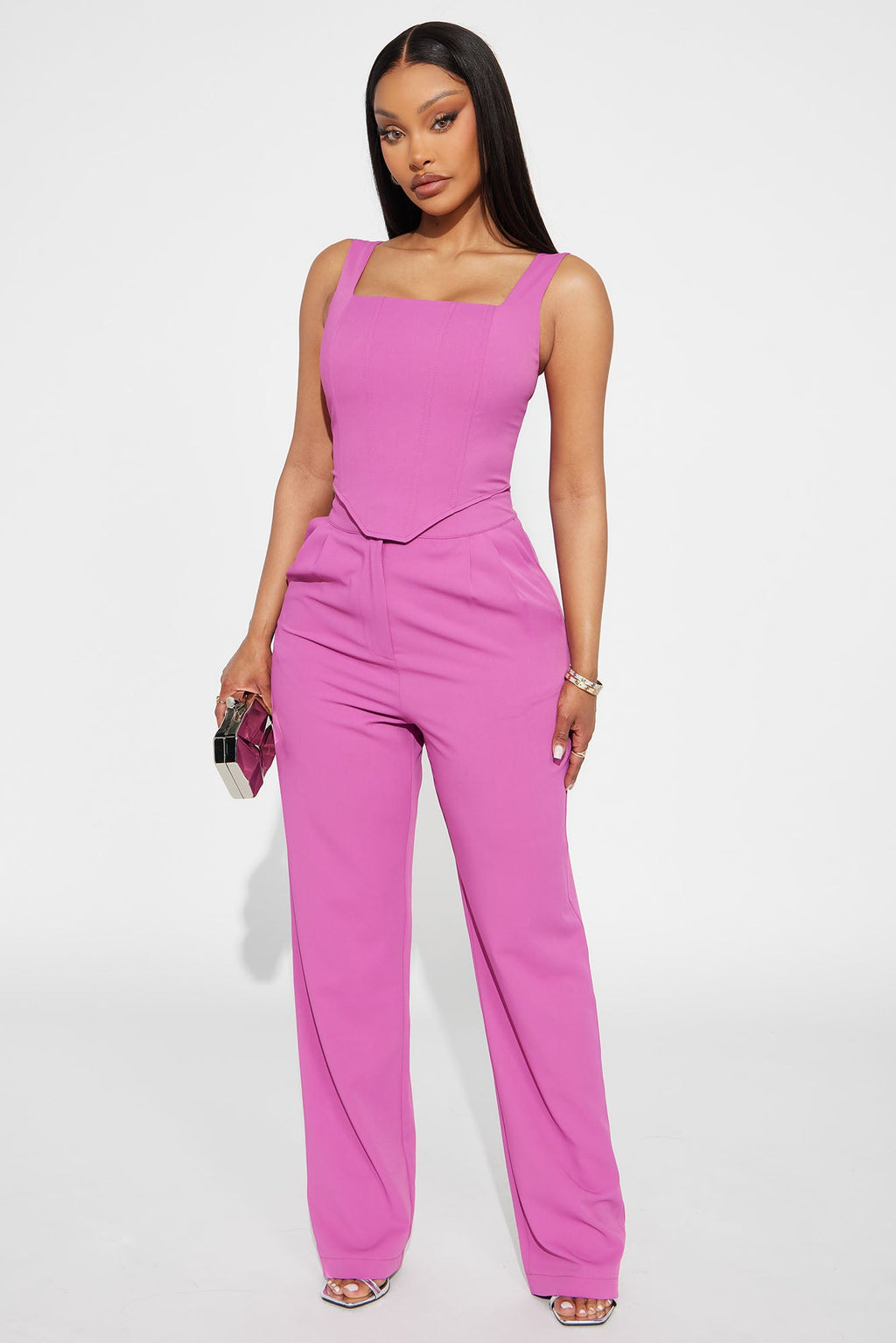 Karol Corset Pant Set - Orchid