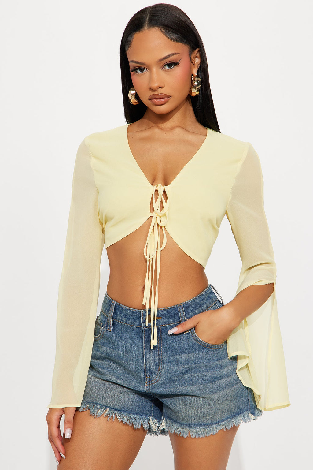 Harmony Cut Off Denim Shorts - Dark Wash