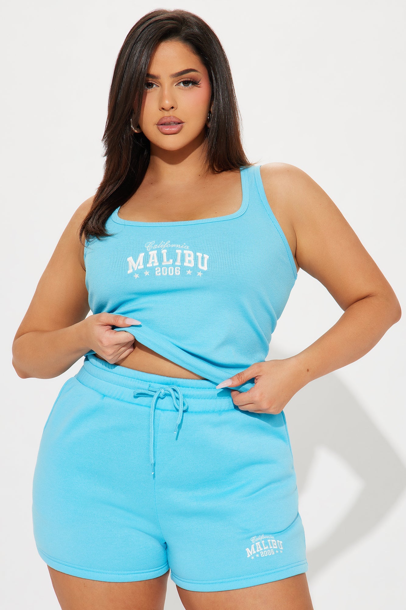 Malibu Babe Short Set - Turquoise