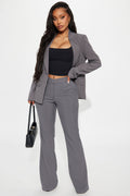 Breaking Even Flare Trouser - Grey