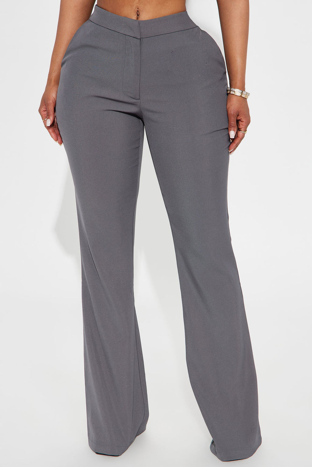 Breaking Even Flare Trouser - Grey