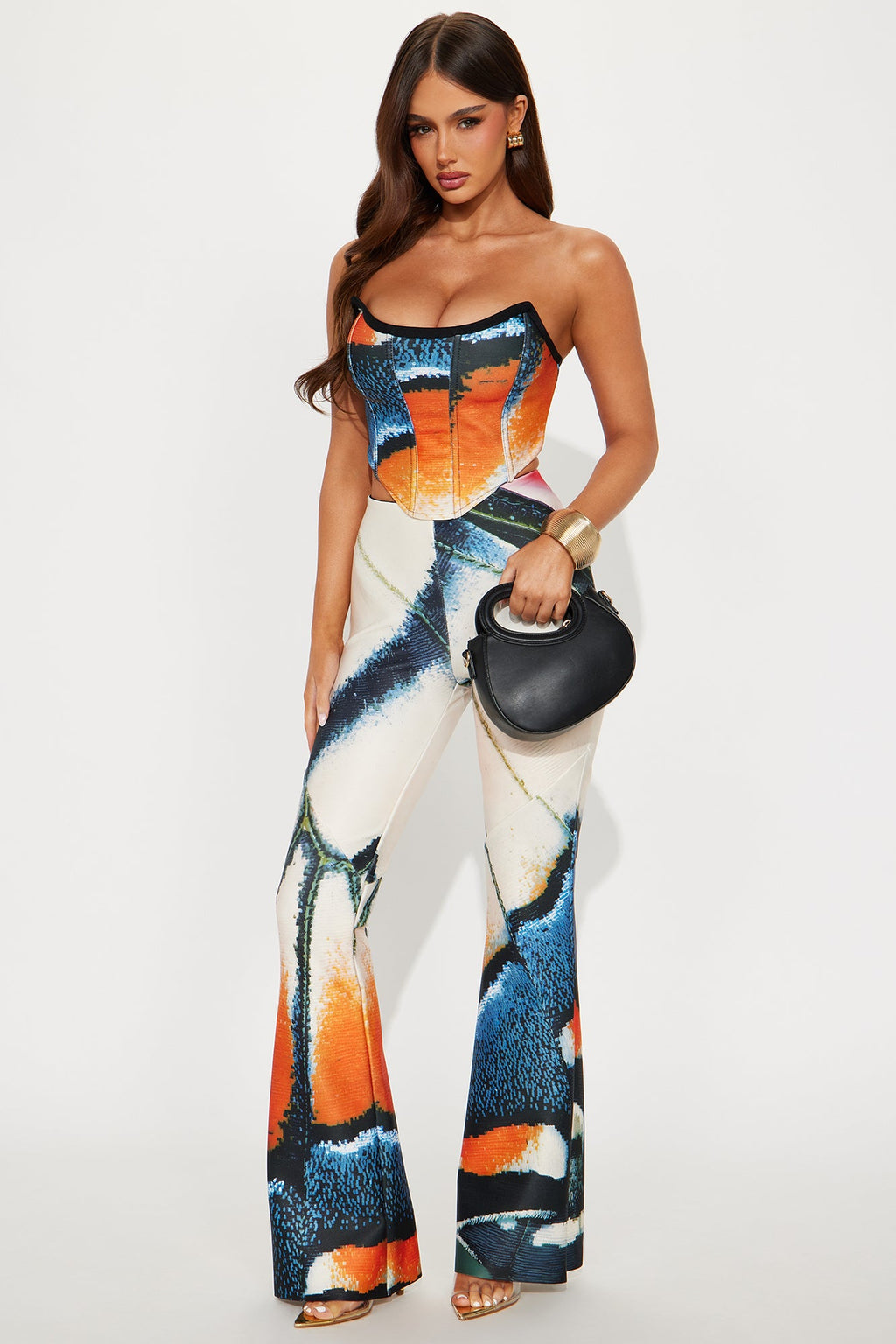 See You Later Bandage Pant Set - Multi Color