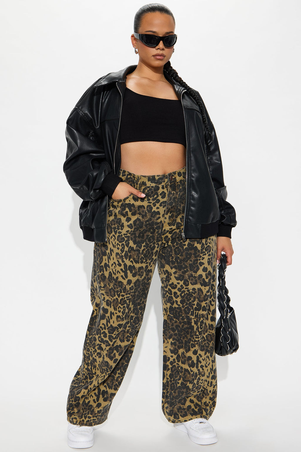 Give You The Best Leopard Barrel Pant - Brown/combo